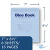 Roaring Spring Book, Blue, Exam, 8.5X7, 8Sh16P Pk ROA77512